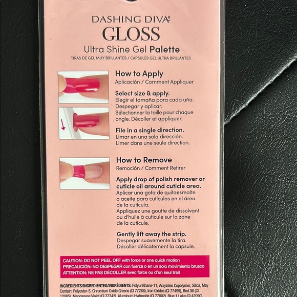 Dashing Diva Gloss Ultra Shine Gel Palette - Pink, Purple, Gold 2 packages - Picture 2 of 2